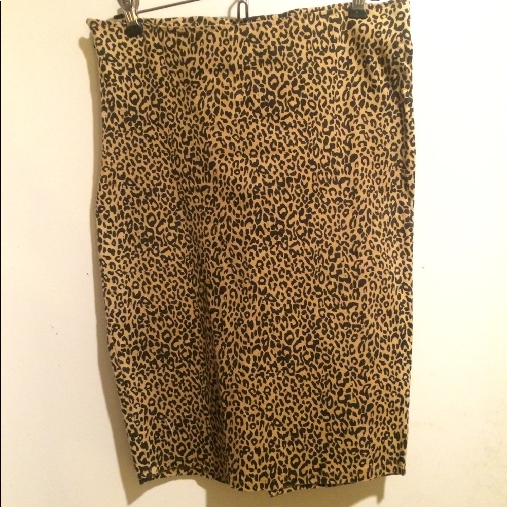Leopard Pencil Skirt
